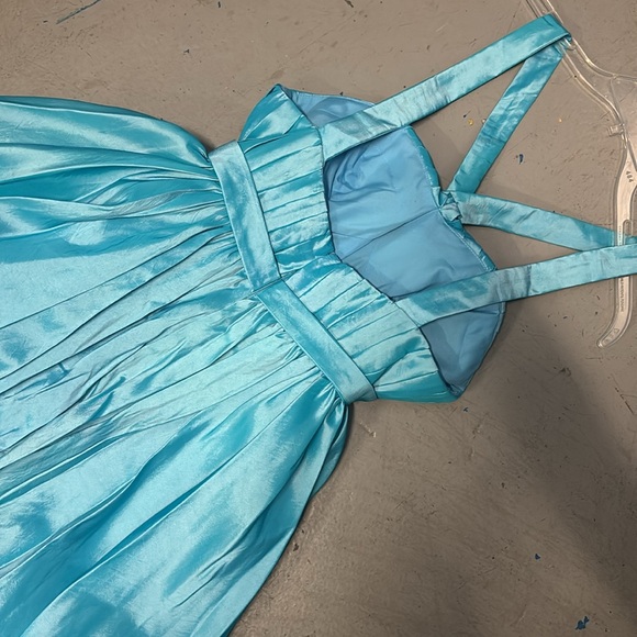 Elegant Blue High Low Dress - Picture 2 of 2